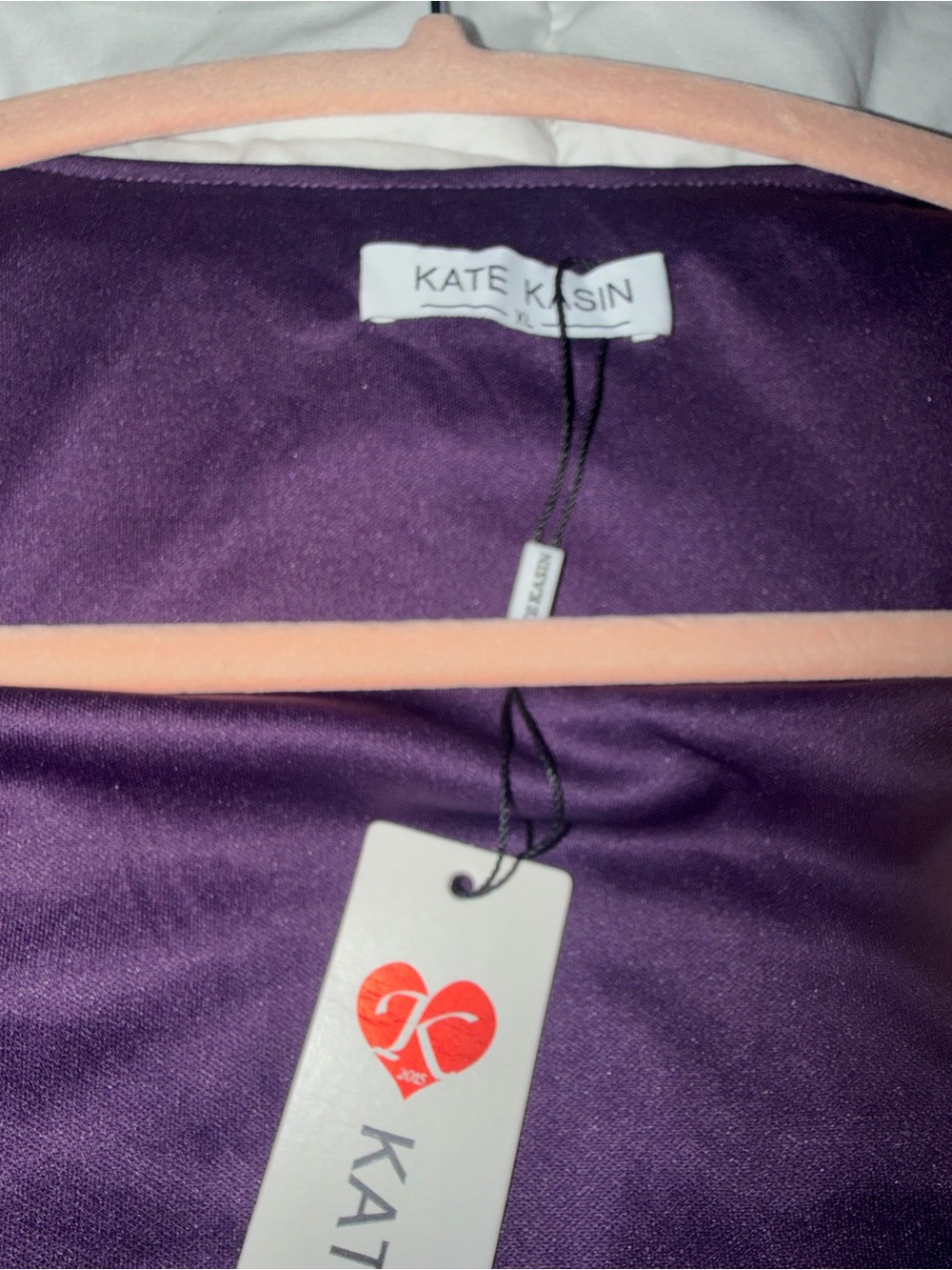 Kate Kasin Purple Sequin Open-Front Cape Jacket - Picture 6 of 7